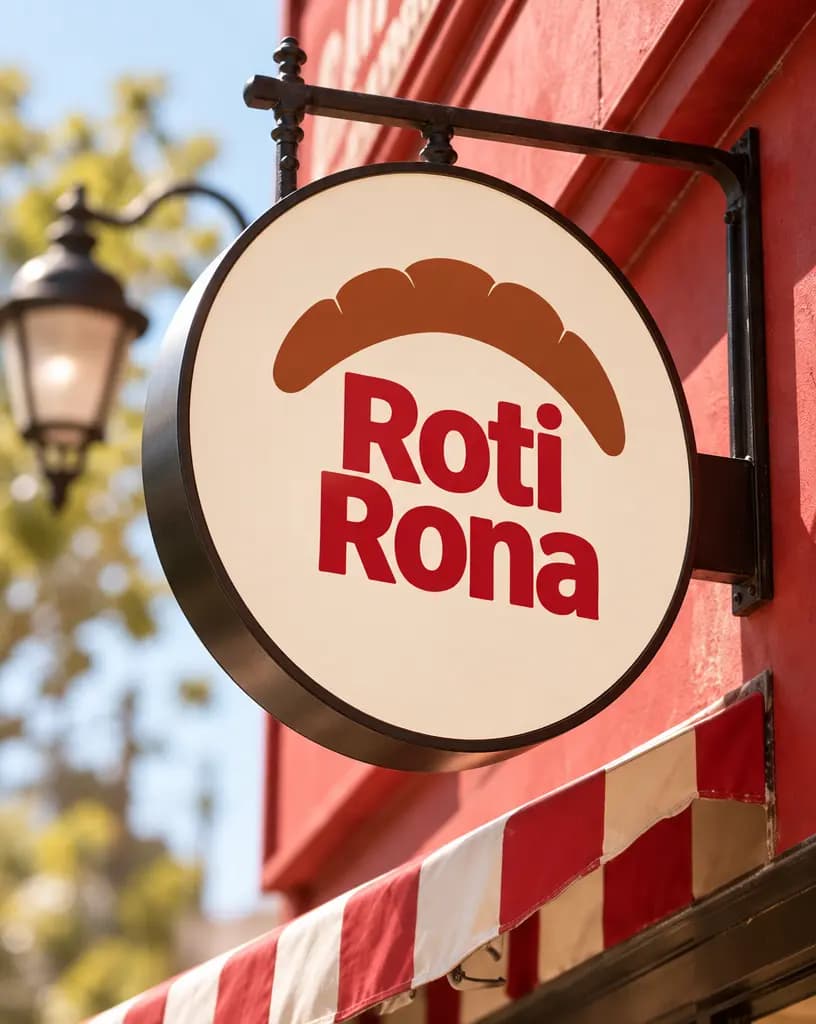 Roti Rona bakery storefront sign